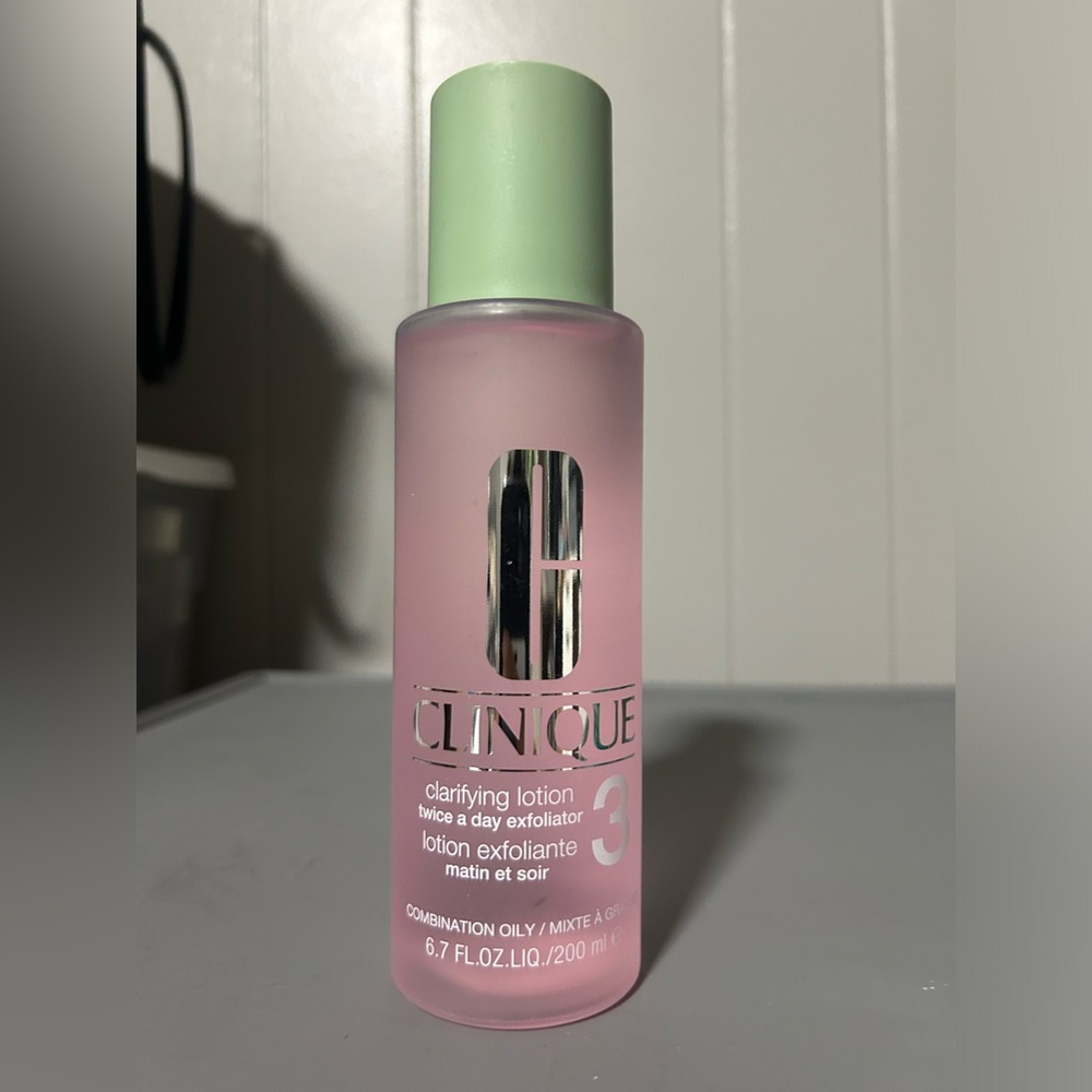 Clinique clarifying lotion twice a day exfoliator 3 6.7 fl oz